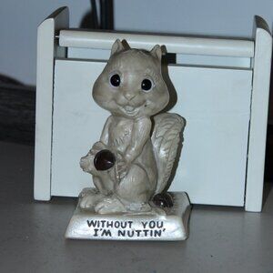 Vintage 1979 Russ Berrie Without You I'm Nuttin' 5 2/8” Figurine